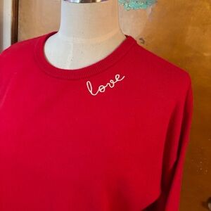 New. Valentine’s Day sweater.  Crewneck